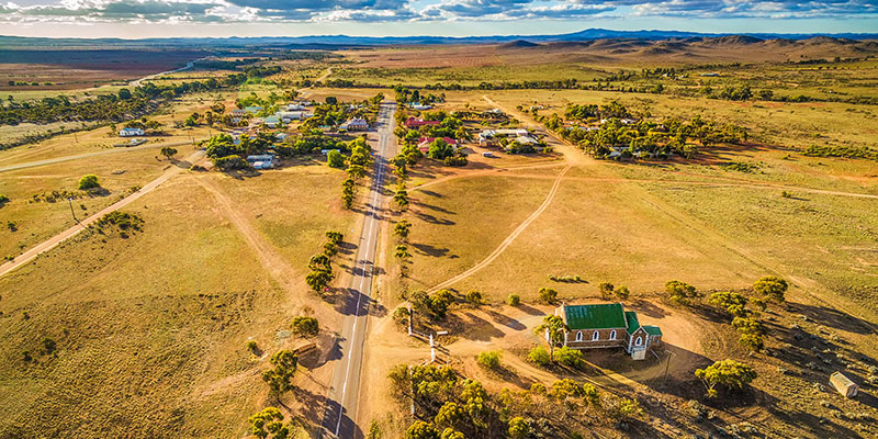 Small Remote Town in Southern Australia
