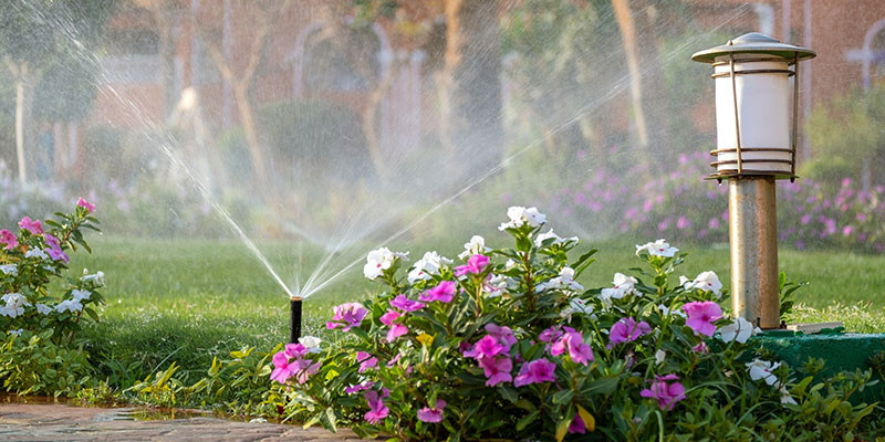 Sprinkler Watering Landscaping