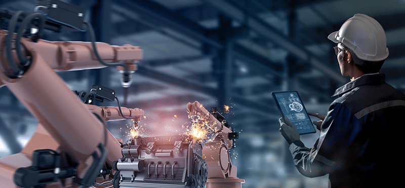 Engineer monitoring advanced industrial wastewater treatment technologies