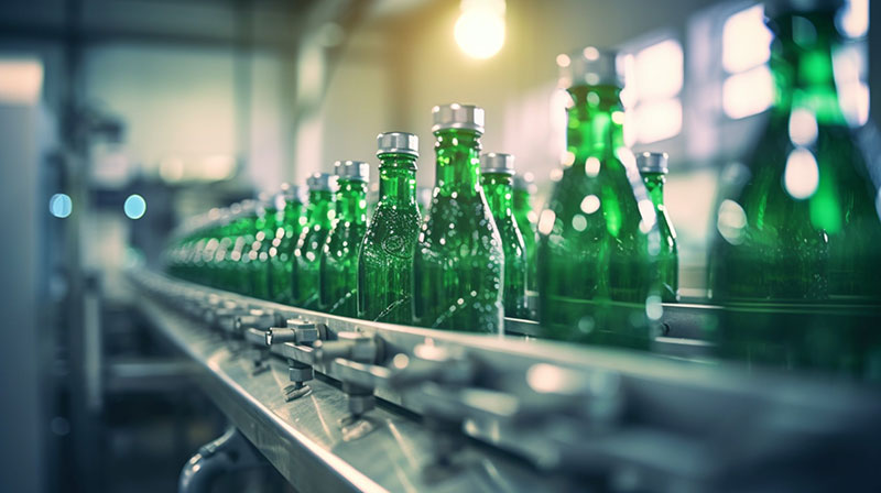 Production Line at a Beverage Facility