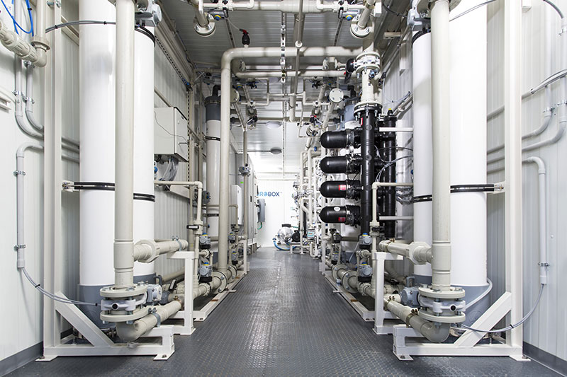 Inside a NIROBOX™ Water Treatment System