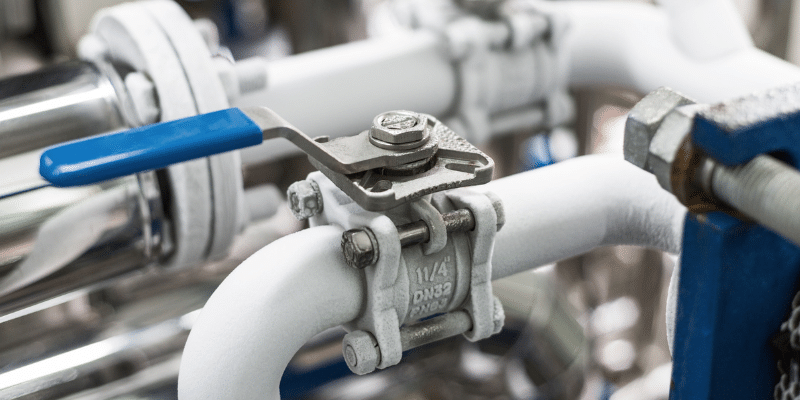 Network of Industrial Water Pipes