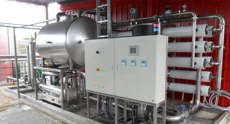 Industrial Water Cycle in Beverage Processing Reverse Osmosis System for Demineralized Water
