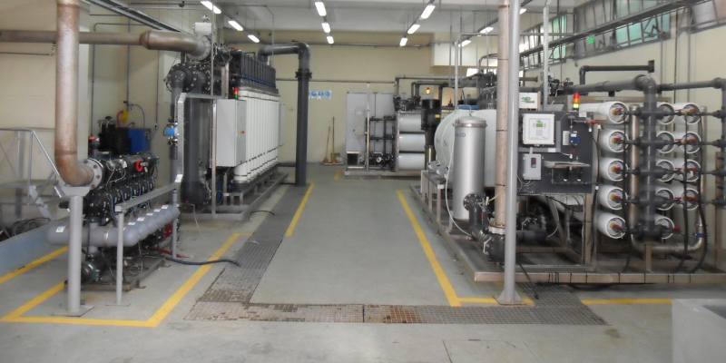 Producción de agua desmineralizada para planta de generación de energía