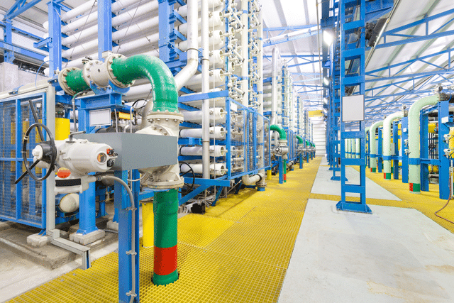 Large Array of Reverse Osmosis Equipment