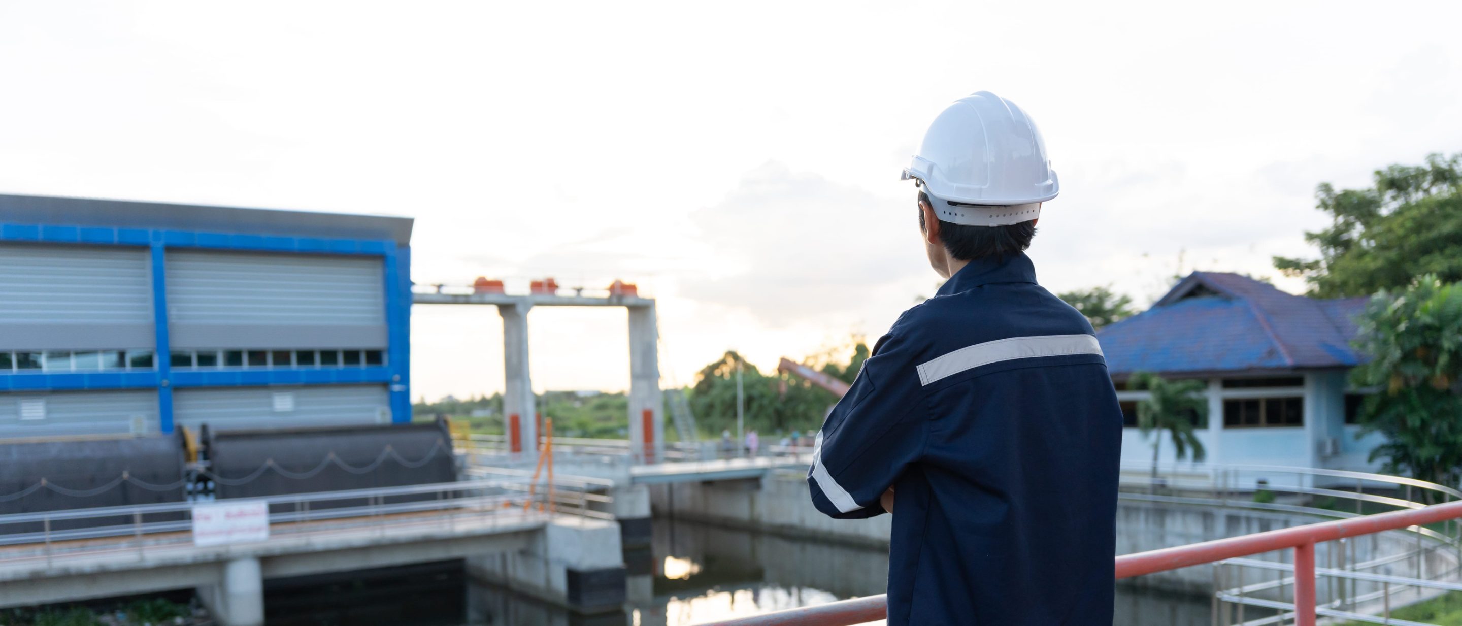 Wastewater Permit Changes - Upgrade or Replace Engineers Inspecting Wastewater Treatment Infrastructure